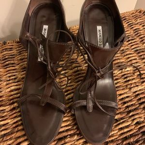 Brown Manolo Blahnik sandals